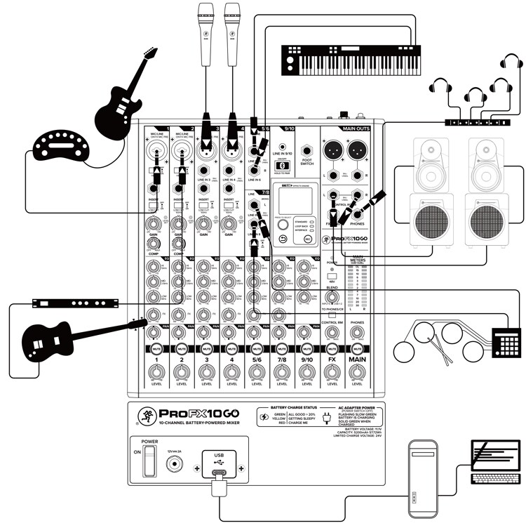 接続図 - レコーディングシステム