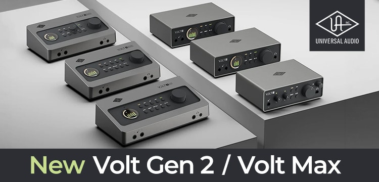 【新製品】UNIVERSAL AUDIO「Volt」が第2世代へ進化！新シリーズ「Volt Max」も登場