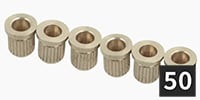 ALLPARTS / AP-0087-B01 String Ferrules, Nickel (50個セット)