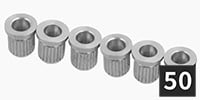 ALLPARTS / AP-0087-B10 String Ferrules, Chrome (50個セット)