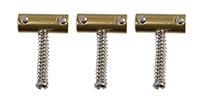 ALLPARTS / BP-0537-008 Brass Bridge Saddles (Qty 3)
