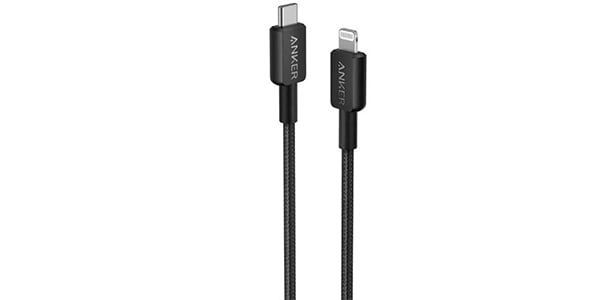 Anker ( アンカー )  / Anker 322高耐久ナイロンUSB-C&Lightningケーブル 1.8mブラック
