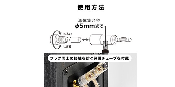audio technica ( オーディオテクニカ )  / AT6303a バナナプラグ画像6