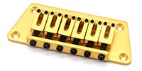 AxLabs / Nighthawk-style Trapezoid Plate Hardtail Bridge Gold