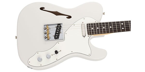 FENDER ( フェンダー )  / MJI Ltd Kusumi  Telecaster Thinline, RW FB, Kusumi White画像4