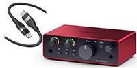 FOCUSRITE / Scarlett Solo (gen. 4) Type-C to Cナイロンケーブルセット