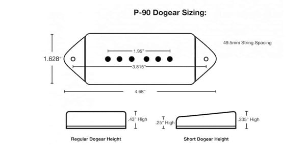 LINDY FRALIN ( リンディーフレーリン )  / Hum-Cancelling P90 Dogear Bridge Black画像5