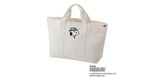 LOGOS ( ロゴス )  / SNOOPY トートバッグ　オフホワイト