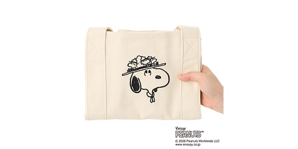 LOGOS ( ロゴス )  / SNOOPY トートバッグ　オフホワイト画像3