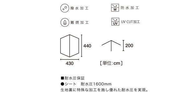 LOGOS ( ロゴス )  / ソーラーブロック ウイングヘキサタープ画像10