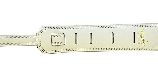 MOODY STRAPS ( ムーディーストラップ )  / Leather&Leather 2.5" Standard White/Sakura画像3