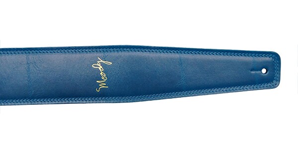 MOODY STRAPS ( ムーディーストラップ )  / Leather&Leather2.5" Standard Sapphire Blue / Blue画像3