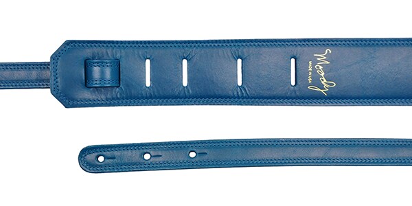 MOODY STRAPS ( ムーディーストラップ )  / Leather&Leather2.5" Standard Sapphire Blue / Blue画像4