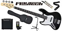 PLAYTECH / JB420LH Black エレキベース 初心者入門セット 左利き用