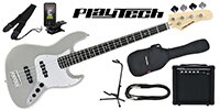 PLAYTECH / JB420 Grey エレキベース 初心者入門セット