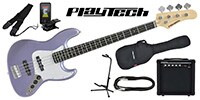 PLAYTECH / JB420 Metallic Blue エレキベース 初心者入門セット