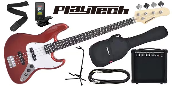 PLAYTECH ( プレイテック ) / JB420 Metallic Red エレキベース 初心者入門セット