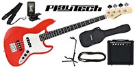 PLAYTECH / JB420 Red エレキベース 初心者入門セット