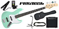 PLAYTECH / JB420 Sonic Blue エレキベース 初心者入門セット