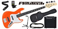 PLAYTECH / JB420 Orange エレキベース 初心者入門セット