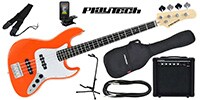 PLAYTECH / JB420 Orange エレキベース 初心者入門セット