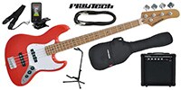 PLAYTECH / JB480 Red エレキベース 初心者入門セット