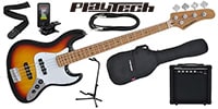 PLAYTECH / JB480 Sunburst エレキベース 初心者入門セット