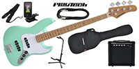 PLAYTECH / JB480 Sonic Blue エレキベース 初心者入門セット