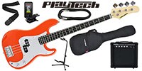 PLAYTECH / PB450 Orange エレキベース 初心者入門セット