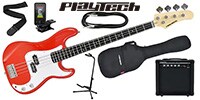 PLAYTECH / PB450 Red エレキベース 初心者入門セット