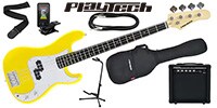PLAYTECH / PB450 Yellow エレキベース 初心者入門セット