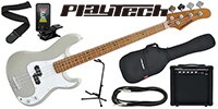 PLAYTECH / PB480 Grey エレキベース 初心者入門セット