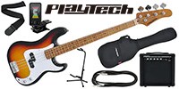 PLAYTECH / PB480 Sunburst エレキベース 初心者入門セット