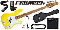 PLAYTECH / PB480 Yellow エレキベース 初心者入門セット