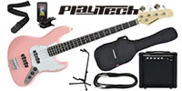 PLAYTECH / JB420 Pink エレキベース 初心者入門セット