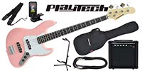 PLAYTECH / JB420 Pink エレキベース 初心者入門セット