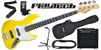 PLAYTECH / JB420 Yellow エレキベース 初心者入門セット