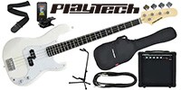 PLAYTECH / PB450 White エレキベース 初心者入門セット