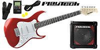 PLAYTECH / PLAYPACKII Rose Metallic Red ギターセット