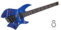 Sire / Larry Carlton X6  Headless 7 Blue Swirl