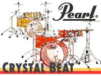 アクリルシェルのPearl「CRYSTAL BEAT」ドラムセット入荷！
