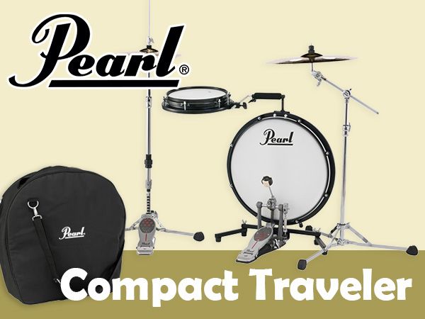 手軽に持ち運べるドラム PEARL「Compact Traveler」新登場！