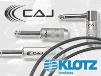 CAJ KLOTZパッチケーブルとCAJオリジナルプラグの取り扱いを開始