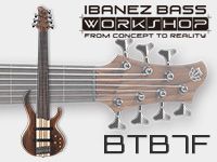 IBANEZの7弦フレットレス・ベース「BTB7F-NTF」取扱開始！