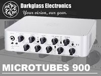 ベーシスト必見！DARKGLASSベース用アンプヘッド【MicroTubes 900】入荷！