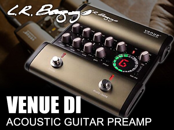 L.R.BAGGSのアコースティックギター用プリアンプ兼DI「Venue DI」入荷！