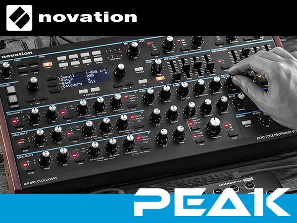 NOVATIONシンセサイザー「PEAK」入荷！