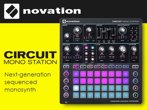 NOVATIONデスクトップ・シンセ「Circuit Mono Station」入荷！