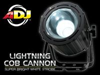 ADJのLEDストロボ「LIGHTING COB CANNON」好評発売中！