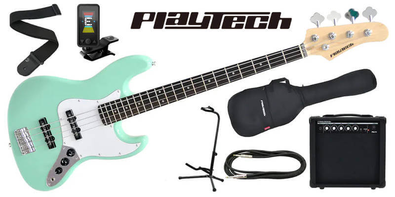 PLAYTECH / JB420 Sonic Blue エレキベース 初心者入門セット